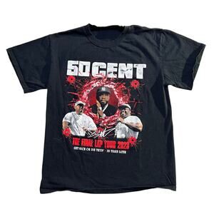 Tour T-shirt -50 Cent The Final Lap Tour 2023 Size Medium Black Cotton - unisex